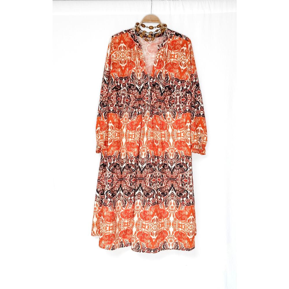 **SOLD** agua Bendita for Anthropologie Elaina Midi Dress (1X) - Picture 2 of 11